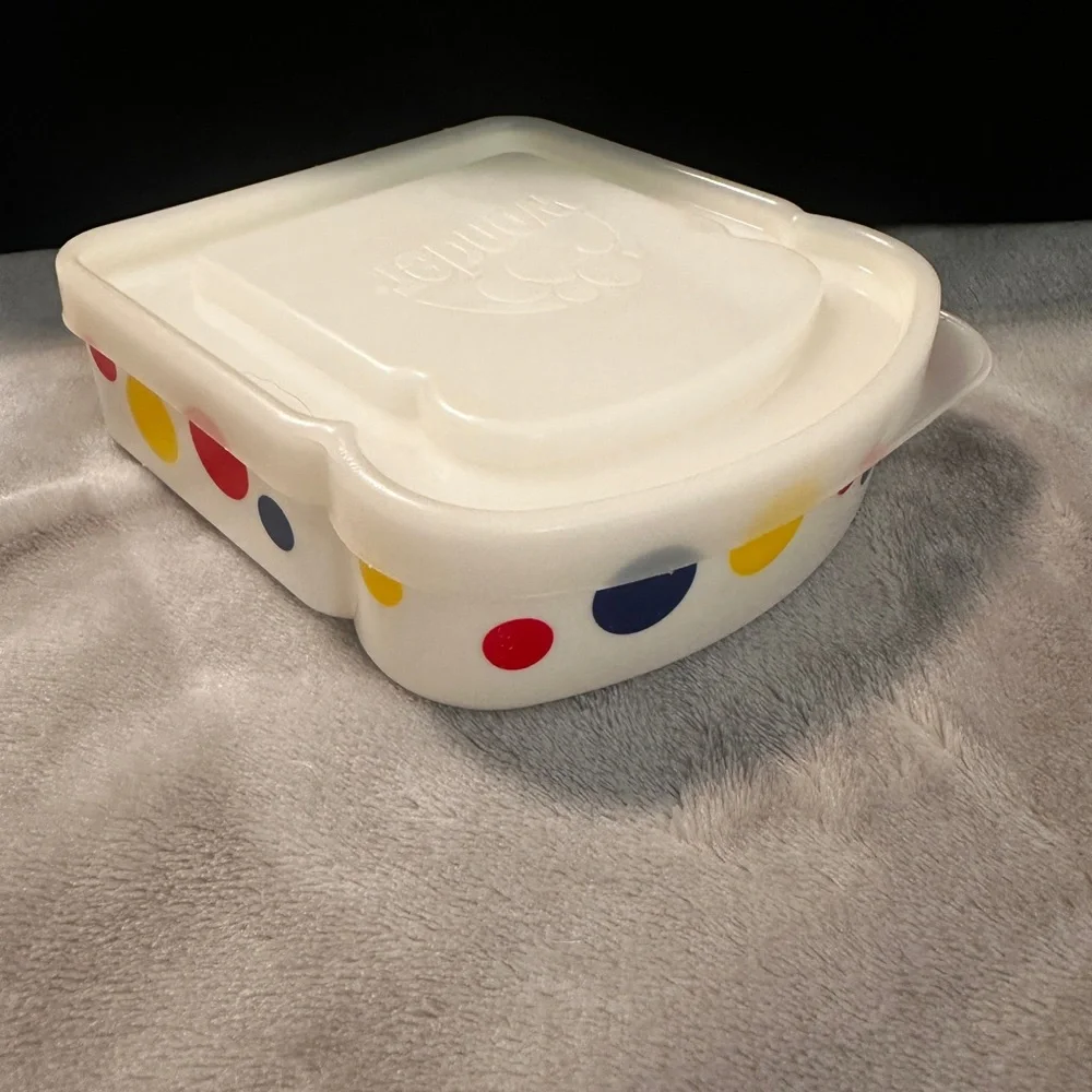 Wonder Bread sandwich container lunch‎ polka dots great condition nostalgia 2010
